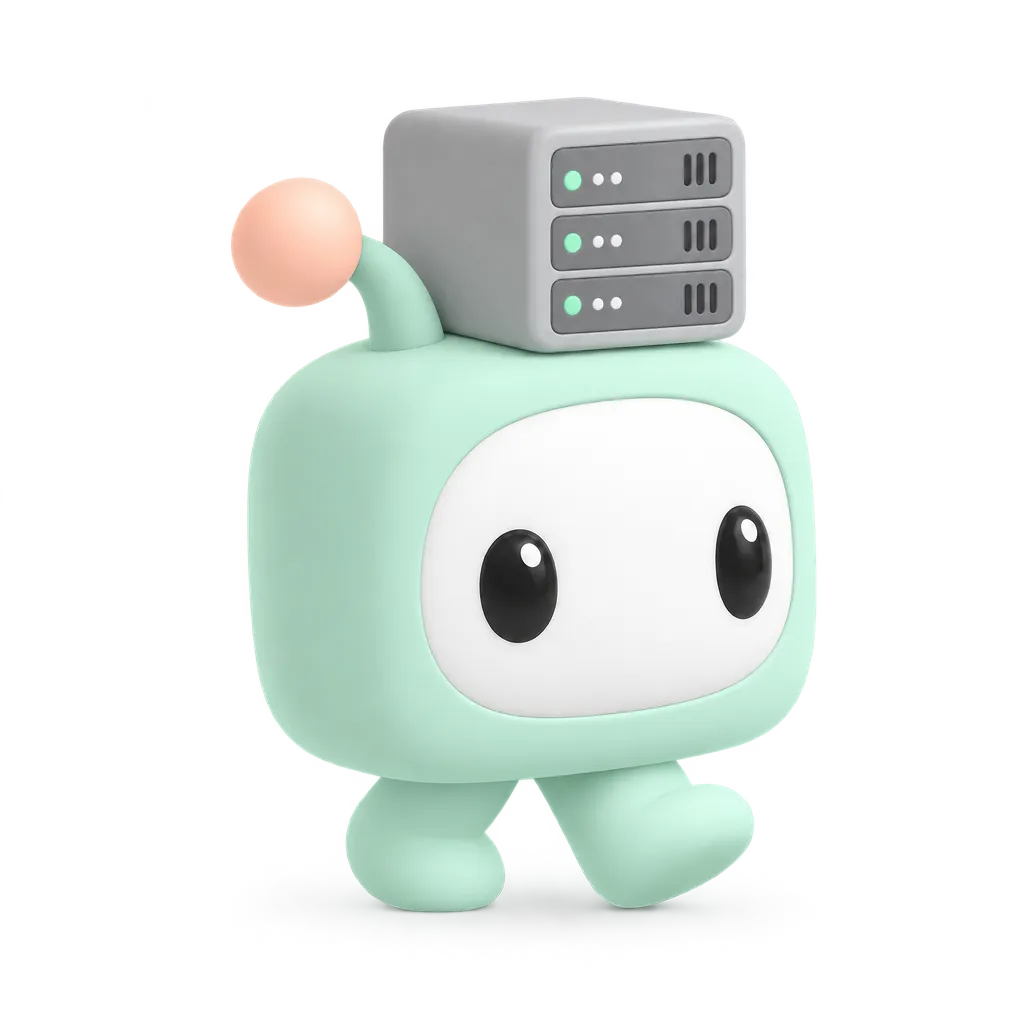 Gonk carrying a server